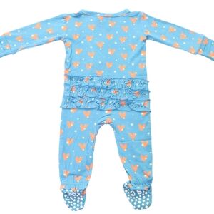 Baby girl romper bamboo fabric